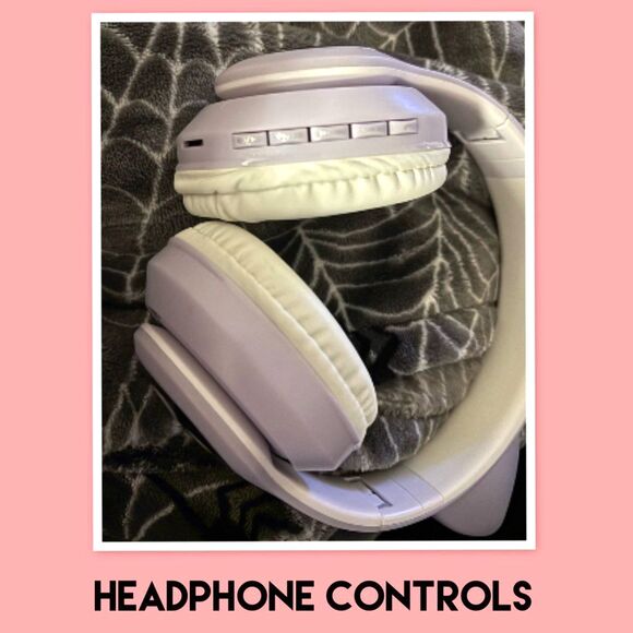Wireless Headset Foldable, Adjustable~LED Cat Ear Headphones - Picture 3 of 5